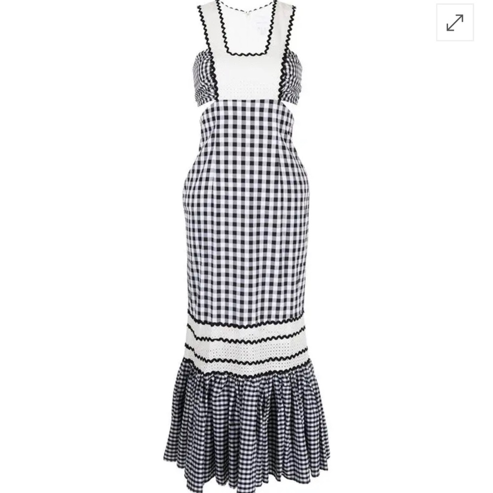 Like New Alice Mccall Gingham Maxi Summer Dress